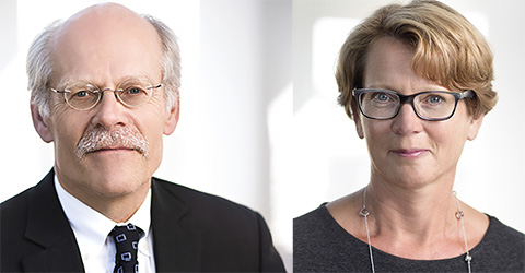 Picture of Governor Stefan Ingves and First Deputy Governor Kerstin af Jochnick