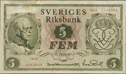 Banknote. Photo: Gabriel Hildebrand/Kungliga Myntkabinettet