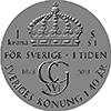 Picture of special minting of the 1-krona coin 2013