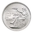 Picture of a 200-kronor jubilee coin in silver, reverse