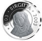 Picture of a 200-kronor commemorative coin in silver, obverse